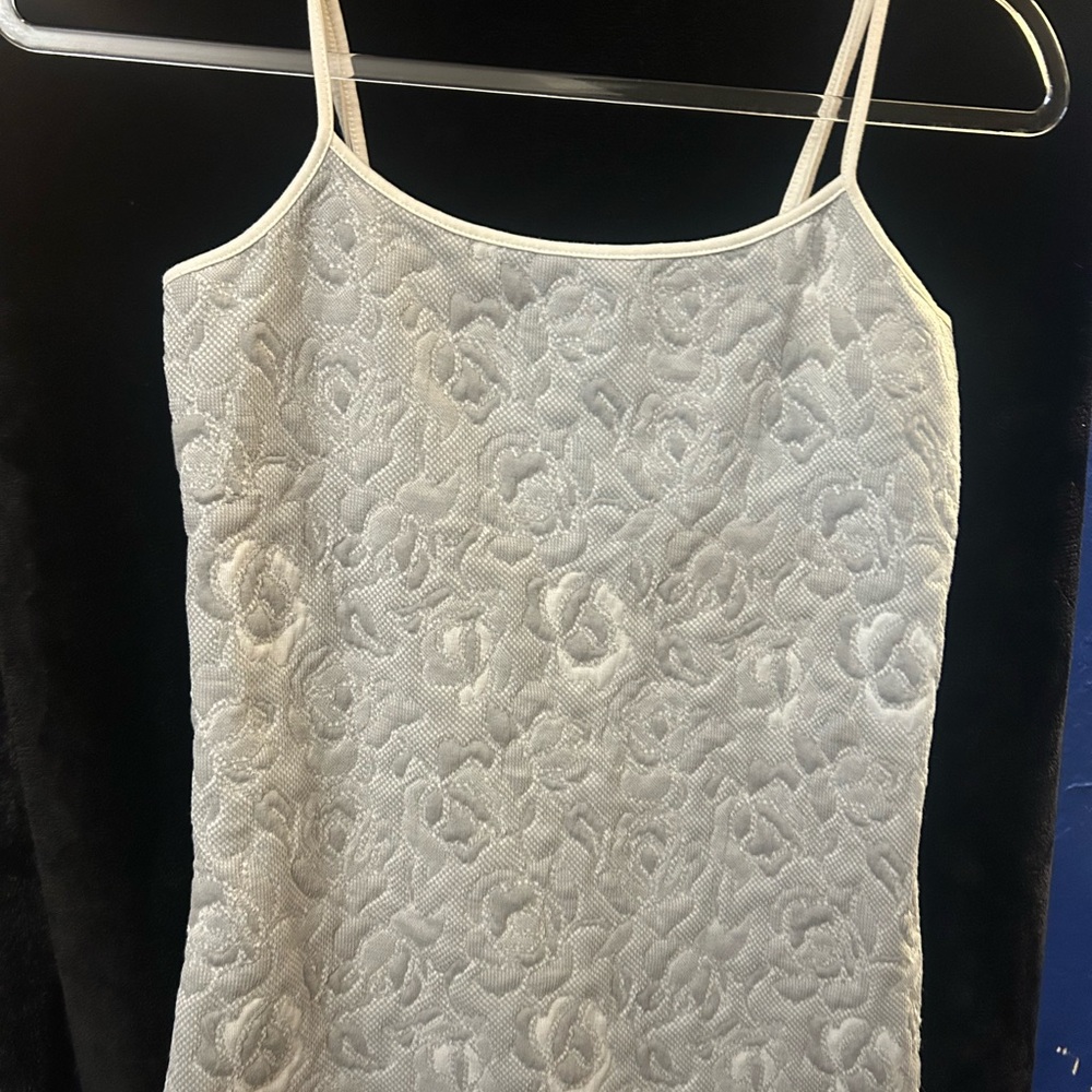 LOFT Cream Lace Trim Spaghetti Strap Cami